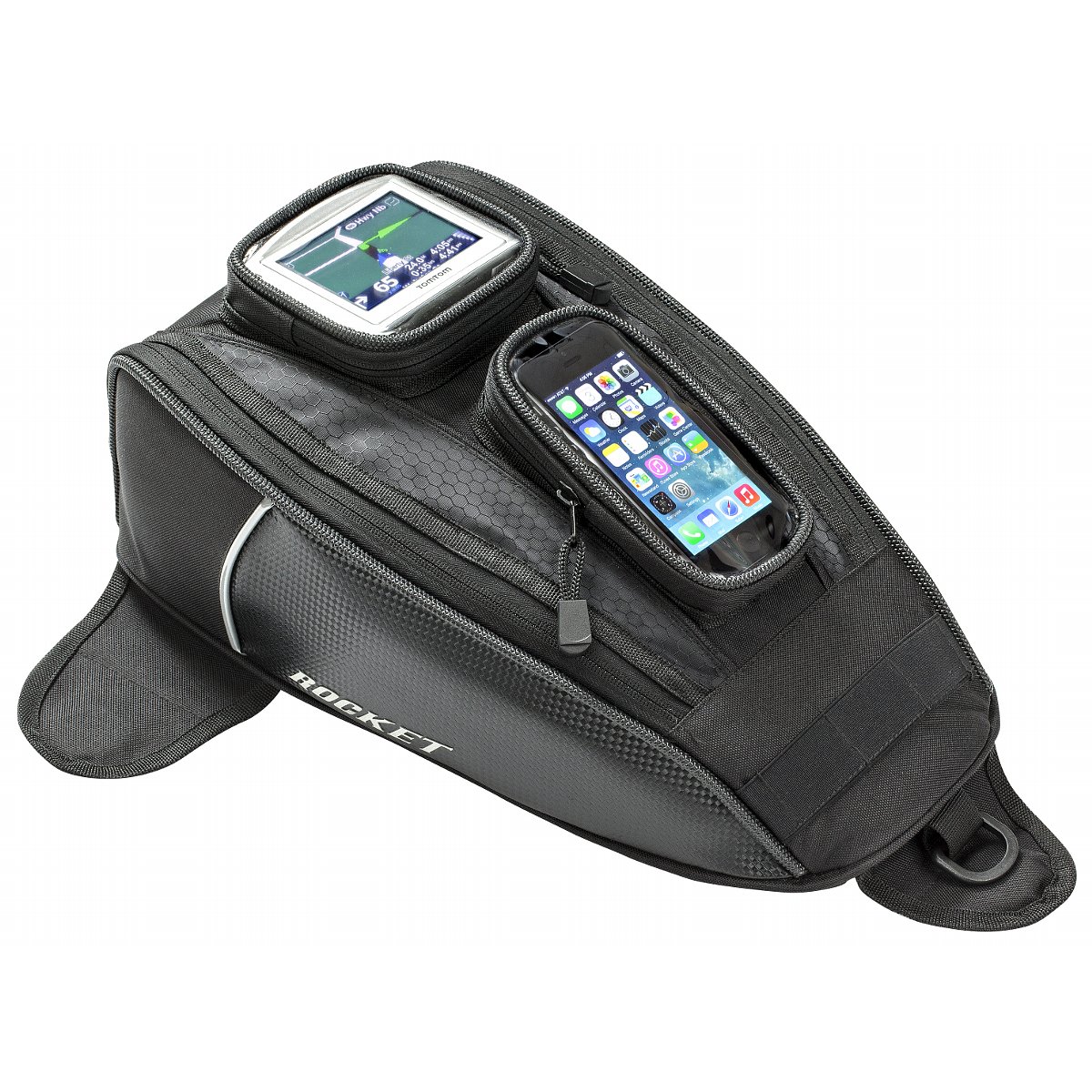 Joe Rocket Hammerhead Black/Carbon Tank Bag