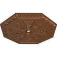 thumbnail image 3 of 29 1/8"OD x 2 1/4"ID x 1 1/8"P Spring Octagonal Ceiling Medallion (Fits Canopies up to 3"), Hand-Painted Polished Copper, 3 of 6