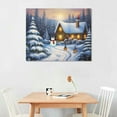 thumbnail image 2 of ONETECH  Christmas Canvas Wall Art  Snowman in the Snow Canvas Print Xmas Wall Art Prints for Holiday Decor, 2 of 4