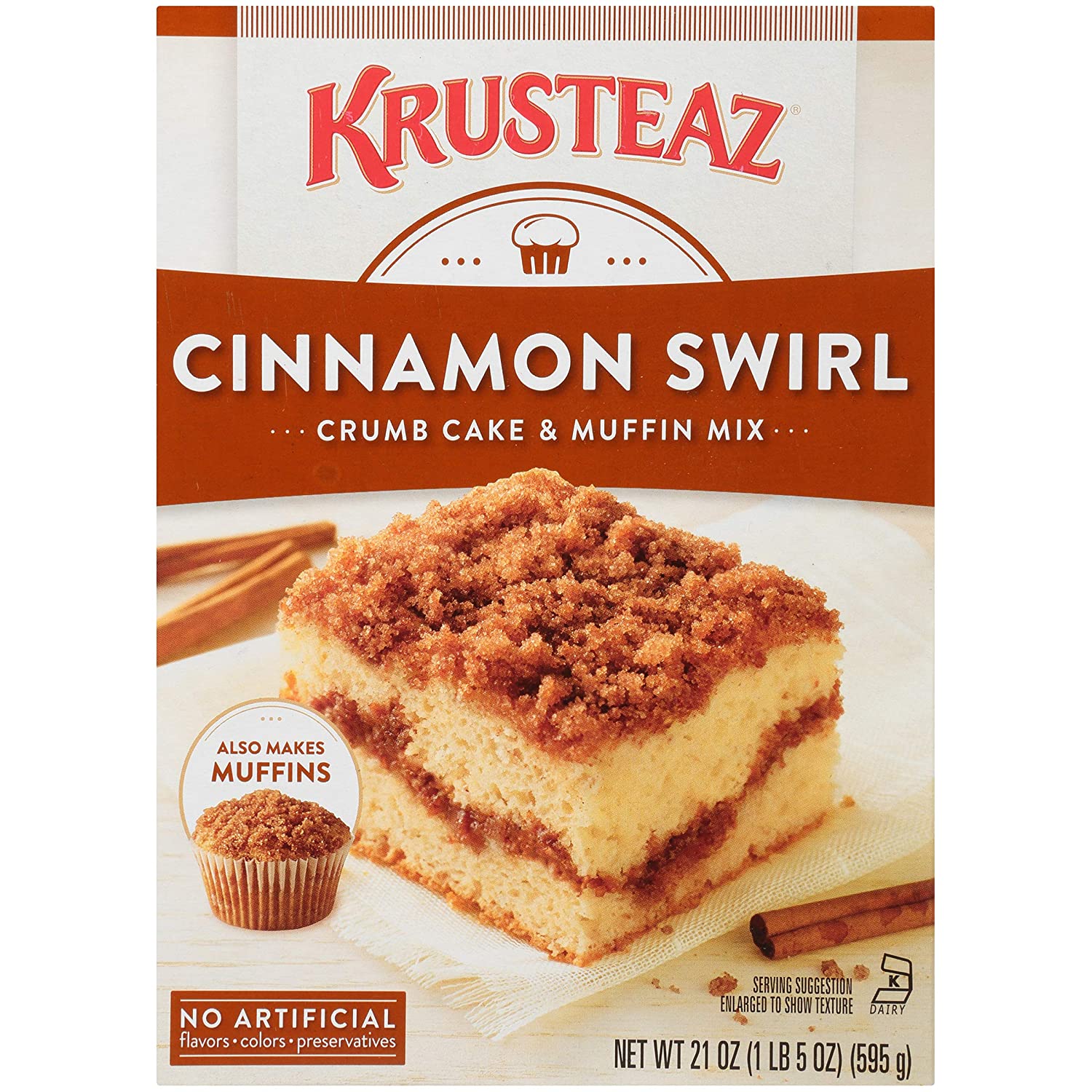 Krusteaz Crumb Cake Mix, Cinnamon Swirl, 21 oz Walmart Krusteaz Crumb Cake Mix, Cinnamon Swirl, 21 oz Walmart