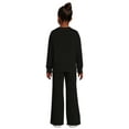 thumbnail image 3 of Wonder Nation Girls Fleece Pullover Top and Flare Sweatpants Set, 2-Piece, Sizes 4-18 & Plus, 3 of 5