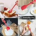 thumbnail image 4 of Silicone Cooking Utensil Set, Professional Kitchen Tools, 10-Piece Non-stick Stainless Steel Handle Food Grade Cooking Utensils, Heat-Proof Silicone for Home Chefs, Black, 4 of 5