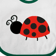 thumbnail image 4 of Inktastic Ladybug Girls Baby Bib, 4 of 4