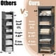 thumbnail image 3 of Organizador de armario Simple Houseware, 5 estantes, para colgar, gris oscuro, 3 of 5