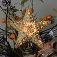 thumbnail image 3 of 11" Lighted Gold Swirl Glittered Christmas Star Tree Topper - Clear Lights, 3 of 3
