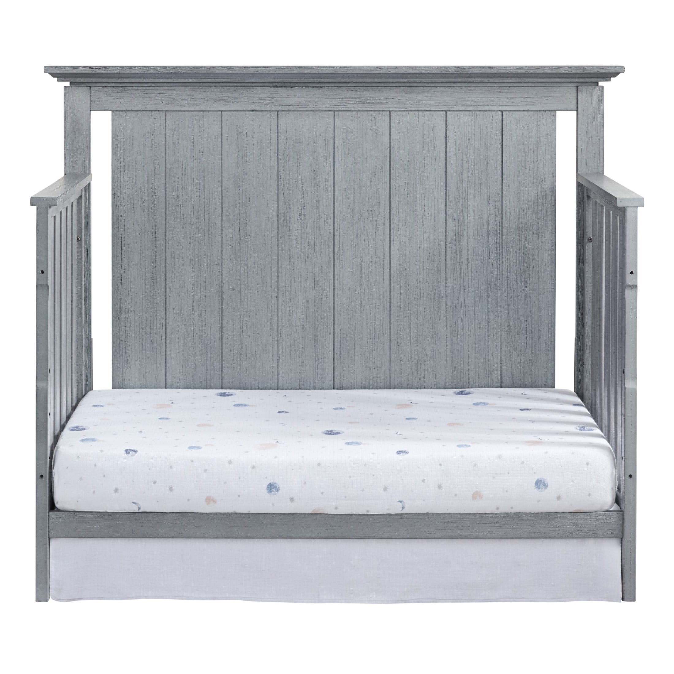 Oxford Baby Langston 4-in-1 Convertible Crib, Graphite Gray, Wooden Crib