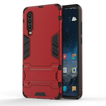 Shockproof PC + TPU Case for Huawei P30, with Holder