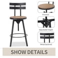 thumbnail image 2 of Taburetes Para Barra de Cocina - Swivel Bar Stools with Backs, 2 of 5