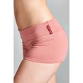 thumbnail image 6 of Essential Basic Junior Women Fold Over Low Rise Short Cotton Spandex Yoga Dance, 6 of 7