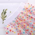 thumbnail image 4 of LUOGENLI Robe pour Filles, Robe d'Été à Pois, Robe de Princesse Décontractée, Jupe en Tulle, Ensemble Maxi, 2 Pcs, Floral, Blanc, 2-3 Ans, 4 of 6