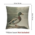 thumbnail image 4 of nygtbtfer Pillow Covers Couch Sofa Decorative Throw Pillows Cushion Cover Vintage Print Mallard Duck Square Pillow Cases for Bed Living Room White, 4 of 7