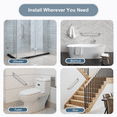 thumbnail image 6 of BRIGHT SHOWERS Grab Bar for Showers and Bathtubs, Handicap Bathroom Safety 24-Inch Stainless Steel Rail, ADA-Compliant Decorative Grab Bar, Wall Senior Handle for Elderly or Handicapped, Chrome, 6 of 9