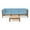 Blue, variant on GDF Studio Keith Outdoor Acacia Wood Sofa and Coffee Table Set, Red and Teak