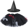 thumbnail image 2 of Falda tutú de bruja vampiro para niñas, falda de tul negra esponjosa para niños, disfraz de monstruo de Halloween, fiesta de carnaval, tutú para niñas pequeñas, 2 of 5