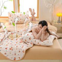 StSilkitty Cooling Air Conditioning Quilt Breathable Washable Polyester Blanket for Hot Sleepers,Moisture Wicking for Night Sweats,Suit Summer Gift