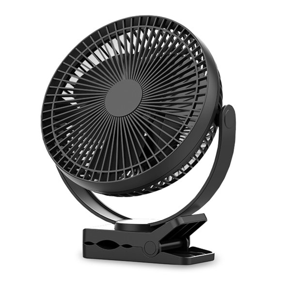 Amdohai Clip on Fan Quiet Electric Fan Battery Operated Desk Fan for Indoor Outdoor Home Bedroom Office