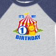 thumbnail image 4 of Inktastic Its My Birthday Circus Tent with Lion 1 Year Old Boys or Girls Baby Bodysuit, 4 of 5