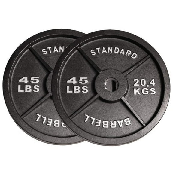 Deltech Fitness 45 lb Olympic Weight Plate Pair (OP-045)