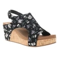 thumbnail image 2 of Corkys Womens Carley Floral Studded Wedge Slingback  Casual Shoes, 2 of 5