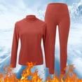 thumbnail image 2 of Tweang Thermal Base Layer Women Thermals for Women Long Johns Women Womens Thermal Underwear Sets Womens Long Johns Thermal Sets Cold Weather Top Bottom Red XL-8XL, 2 of 5