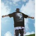 thumbnail image 7 of Niepce Inc Summer Black Tornado Artwork Men's Streetwear Graphic T-Shirt, 7 of 7