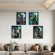 thumbnail image 4 of 4pcs 5D DIY Taladro Cuadrado Diamante Pintura Conjunto Animal Niña Del, 4 of 9