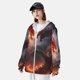 thumbnail image 3 of Fotbe Fire Sky Dragon Chaqueta con Protección Solar UPF 50+ para Hombre y Mujer, Camisa con Capucha y Bolsillos-X-Large, 3 of 7