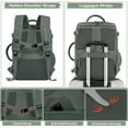 thumbnail image 5 of Junovo Extra Large Travel Backpack,Carry On Backpack,17 Inch Laptop Backpack,Hiking Backpack,School Bag,Olive Green, 5 of 8