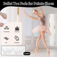 thumbnail image 3 of Almohadillas para dedos Guduling para zapatos de punta, ultrasuaves, blancas, de ballet, 3 of 7