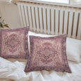 thumbnail image 6 of Throw Pillow Covers 26x26 Inch Set of 2, Red Floral Boho Waterproof Outdoor Pillow Covers, Vintage Ethnic Tribe Abstract Art Decorative Cushion Pillowcases for Couch, Sofa, Bed, Garden, Patio, 6 of 9