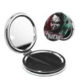 thumbnail image 1 of Qekee Chucky Print Compact Makeup Mirror Folding Mini Pocket Mirror Portable Hand Mirror Double-Sided 2 x 1x Magnification for Woman Girls-Round Shape, 1 of 9
