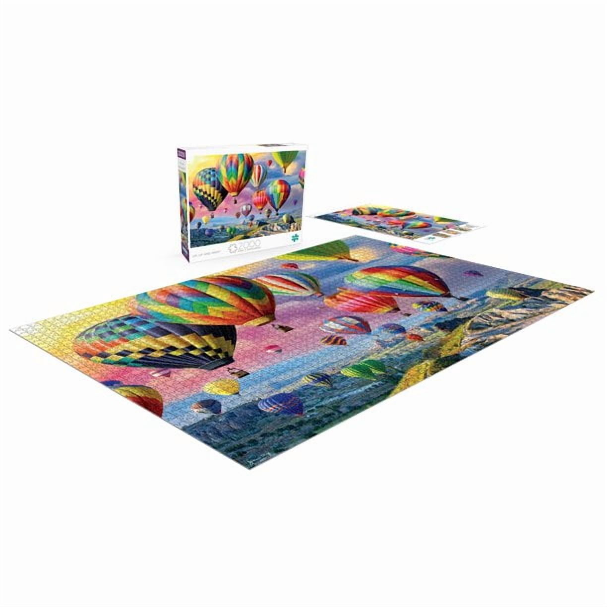 Buffalo Games Up, Up and Away 2000-Piece 38.5 x 26.5-Inch Interlocking Jigsaw Puzzle for Adults Ages 14+