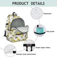 thumbnail image 4 of Excavator and Forklift Yellow Pattern Cute School Backpack with Padded Back and Adjustable Shoulder Straps 13.4"x11"x4.7", 4 of 5