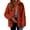 Orange, variant on Women's Plush Fleece Jacket, Soft Coral Fleece Zip Up Loungewear Coat, Cozy Pajama Style Outerwear for Home, Warm Winter Sleepwear Top with Pockets, Comfortable Casual House Coat for Women Orange M