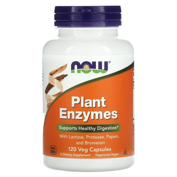 NOW Foods Plant Enzymes, 120 Veg Capsules