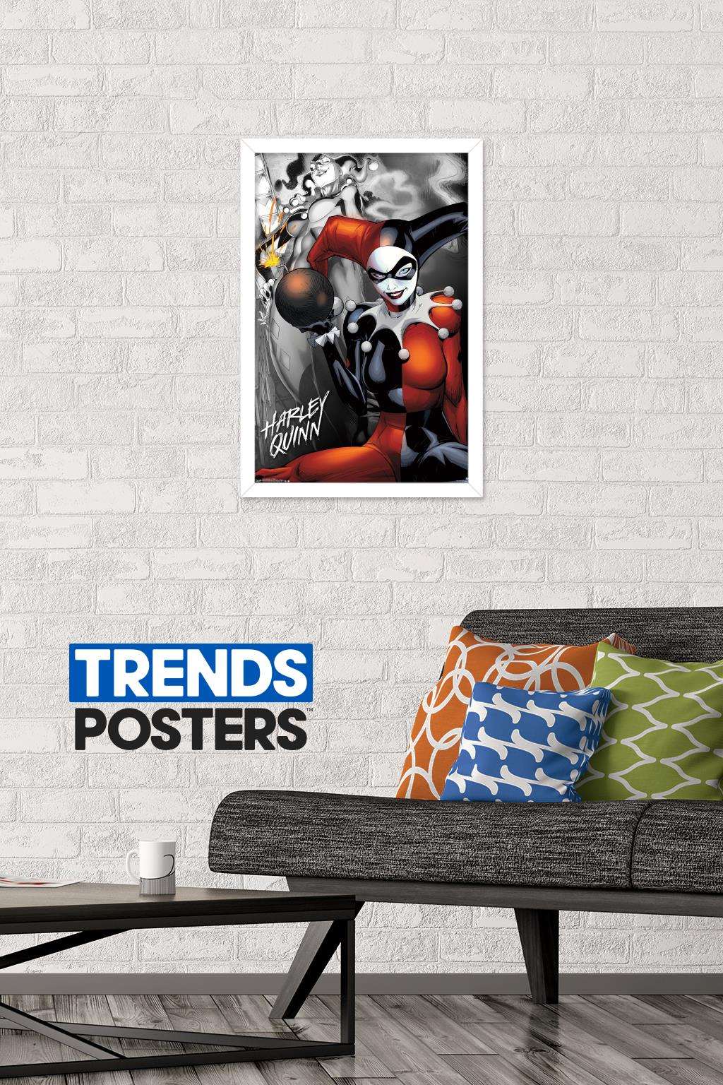 DC Comics - Harley Quinn - The Bomb Wall Poster, 14.725" x 22.375", Framed