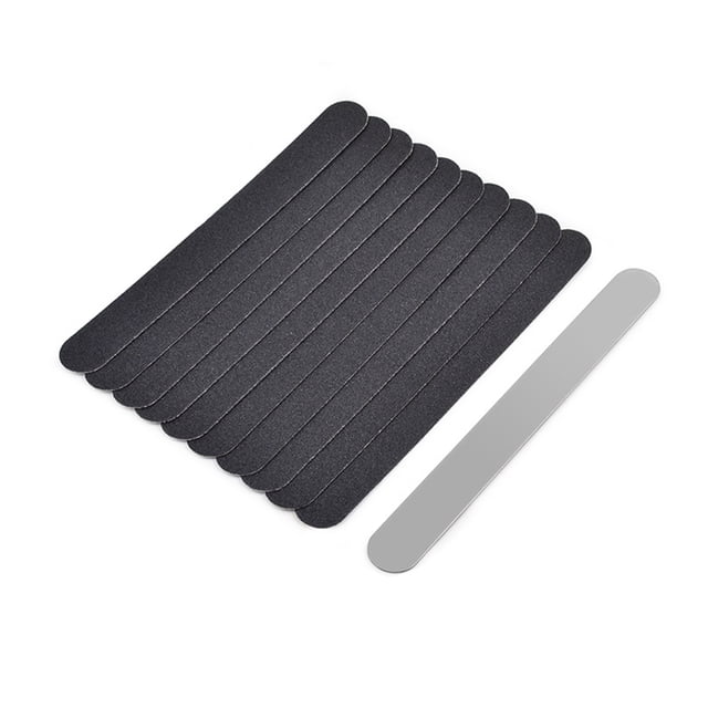 Unatoiry 10pcs Nail File Double Side Sanding Sandpaper UV Gel Polish Manicure Tool black & 05 1Set