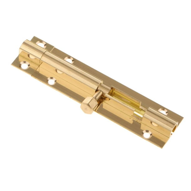 Sliding Door Gate Latch Barrel Bolt Window Cupboard Latches Bolts, AntiTheft, Thickened Brass