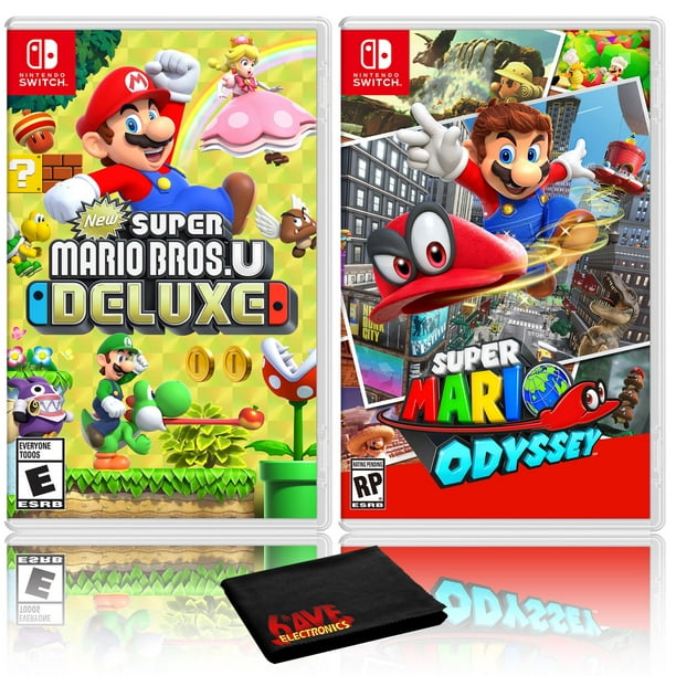 Extreem Opa Grand New Super Mario Bros. U Deluxe + Super Mario Odyssey - Two Game Bundle -  Nintendo Switch - Walmart.com