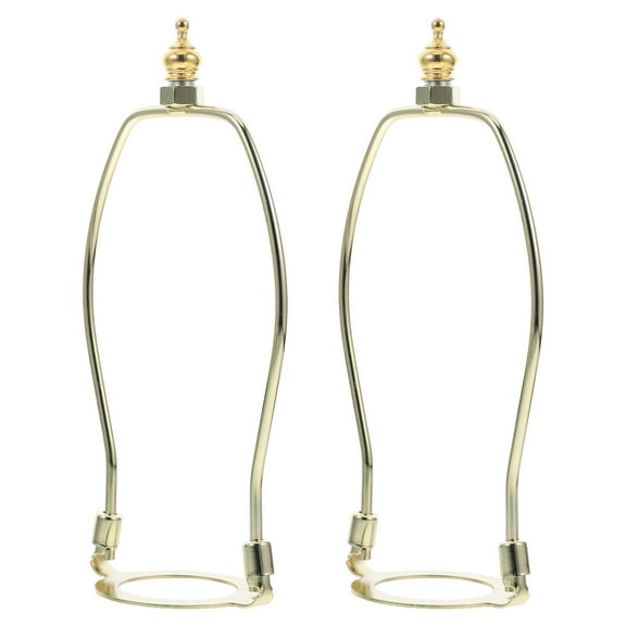 2 Pcs Lamp Shade Harp Bracket for Floor Adapter Lampshade Holder Golden