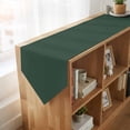 thumbnail image 4 of Pure Hunter Green Table Runner Linen Burlap Table Runner 72 Inches Long Modern Solid Color Minimalist Art Dresser Scarves for Kitchen Island Coffee Dining Room Party Wedding Holiday 14"x72", 4 of 8