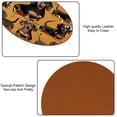 thumbnail image 5 of Dachshund Set of 6 Round Microfiber Leather Coasters, 11x11 cm Drink Coasters for Home and Kitchen, Stylish Absorbent Coasters for Decor, 5 of 6