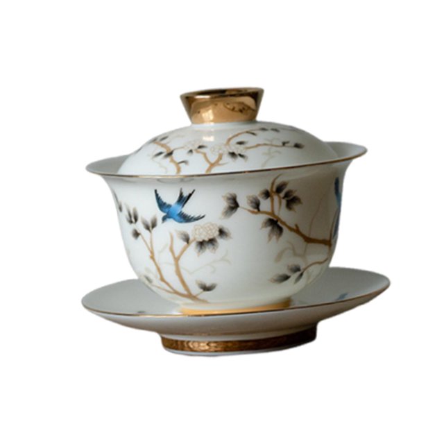 Taza de té de Kung Fu chino, taza de té de porcelana blanca para el hogar y la oficina, compacta y elegante. 190 ml