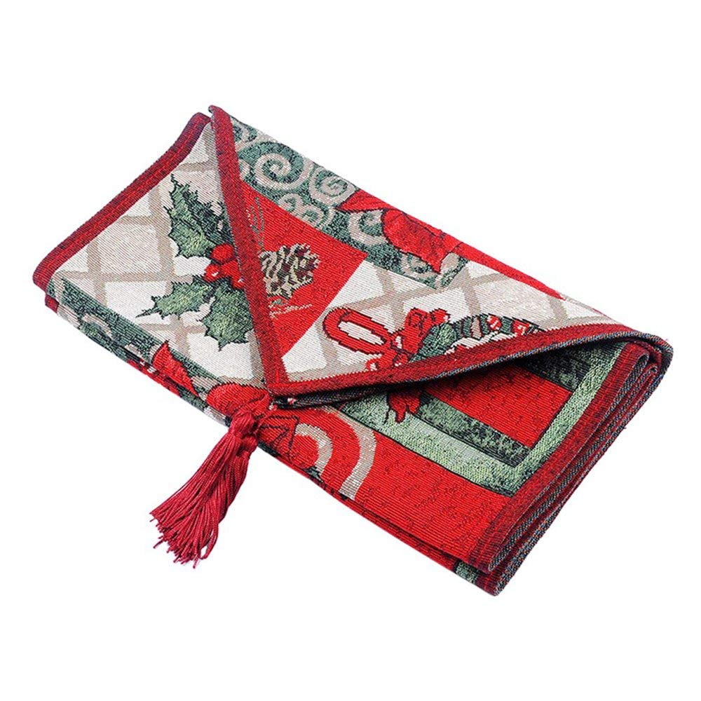 Tiabiaya Christmas Table Runner Decorations Dining Table Runner