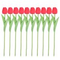 thumbnail image 4 of 10pcs Fake Tulip Realistic Tulip Flower Bouquet Decorations for Wedding, 4 of 7