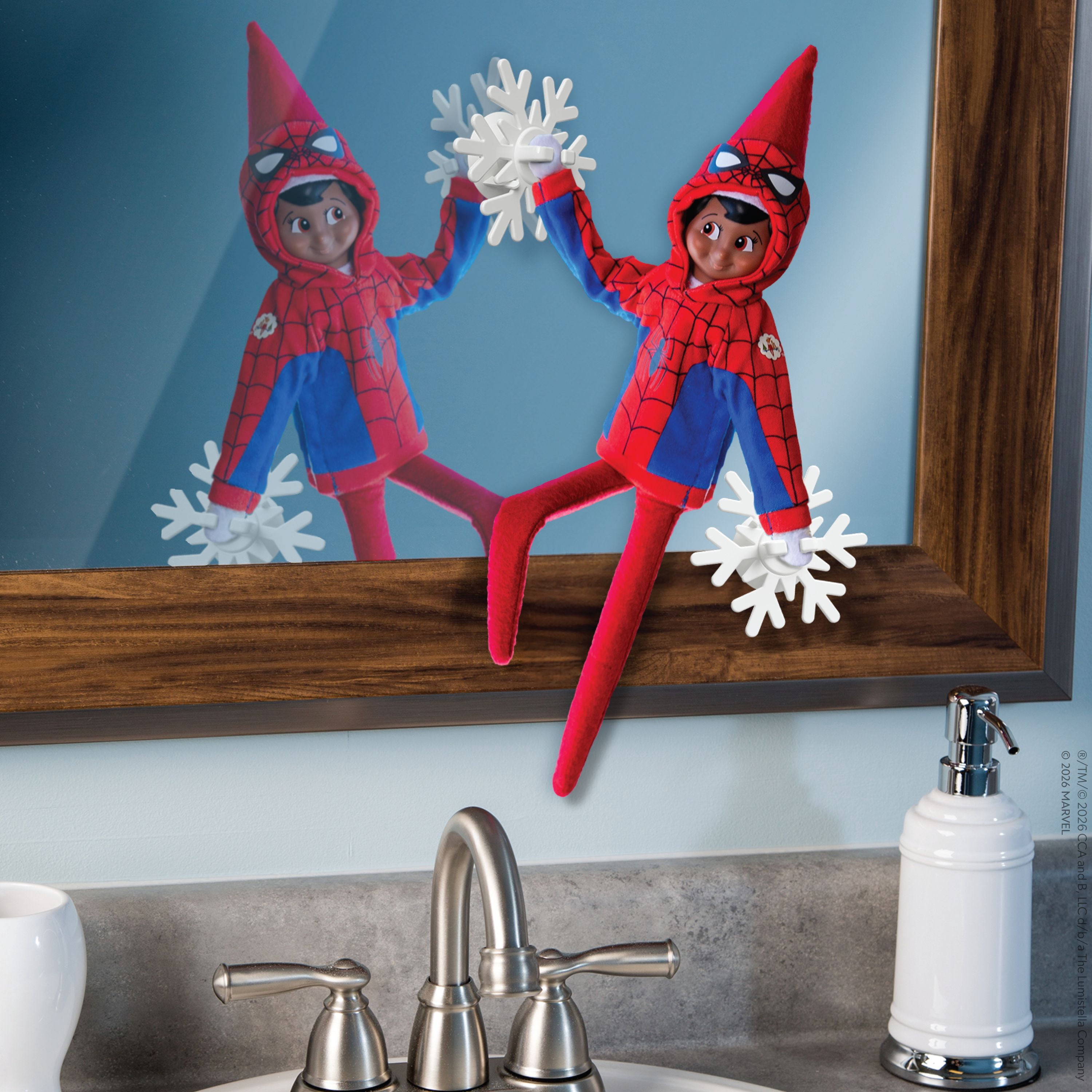 The Elf on the Shelf Marvel Spider-Man Web Hero Elf Hoodie and Prop Set - Scout Elf Not Included