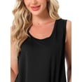 thumbnail image 5 of DARING DIVA Women's 2-Piece Rainbow Tank Tops with Shorts Stripe Pajama Set S Black, 5 of 6