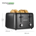 thumbnail image 2 of Tostador Hamilton Beach Kitchen Collection para 4 Rebanadas con Ranuras Anchas Y 7 Niveles de Tostado Negro 1400W, 2 of 7