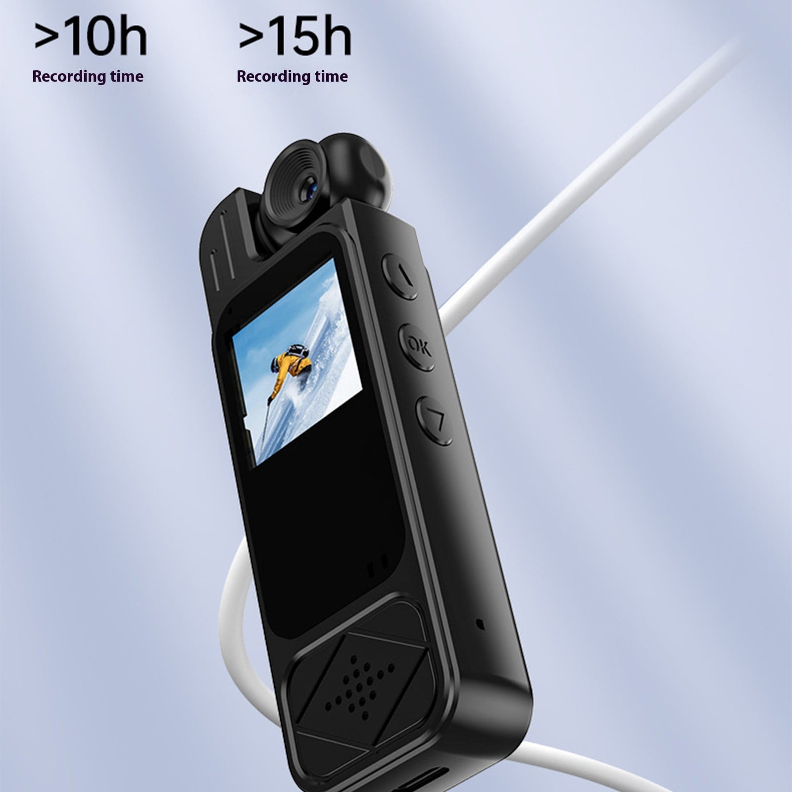1080P Handheld Sports Pocket Camera Display 180 Degree Rotatable Lens Video Recorder Motion Camera Outdoor Sports