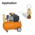 thumbnail image 5 of Uxcell 1/4" Male NPT Safety Valve, Pressure Release Valve for Air Compressor, 250 PSI Set Pressure, 5 of 5